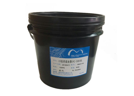 ประเทศจีน หน้าจอการพิมพ์ UV Curable PCB หมึกสีน้ำเงิน UV โคมไฟแสงหน้ากากบ่ม ผู้ผลิต
